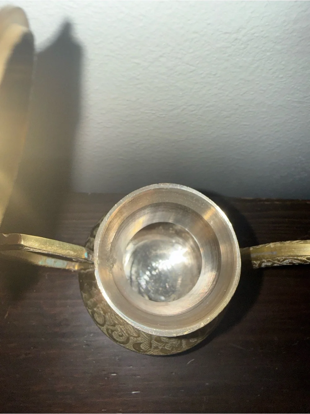 Vintage Brass Arabic Dallah Coffee Pot